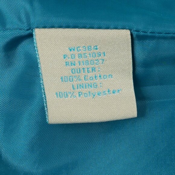 Boden turquoise blue green teal velvet ribbon skirt size 6 - Picture 7 of 9